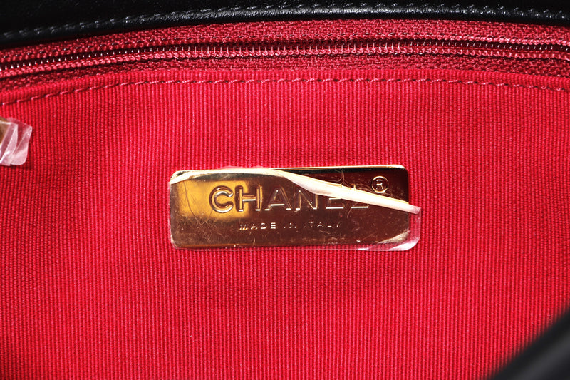 Chanel 22S Black Multicolor Lambskin Fixation Small Chanel 19 Bag, myGemma, QA