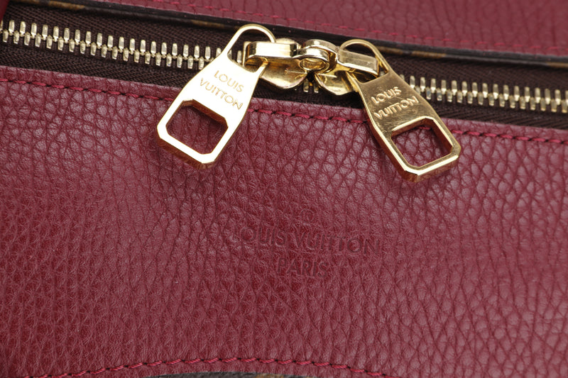 louis vuitton estrela 2 way tote shoulder bag ( mi1186) mm monogram, with  keys, lock, strap & dust cover, no box