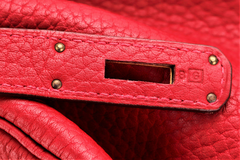 HERMES BIRKIN 35 Vibrato/Box carf leather Rouge garance □K Engraving H –  BRANDSHOP-RESHINE