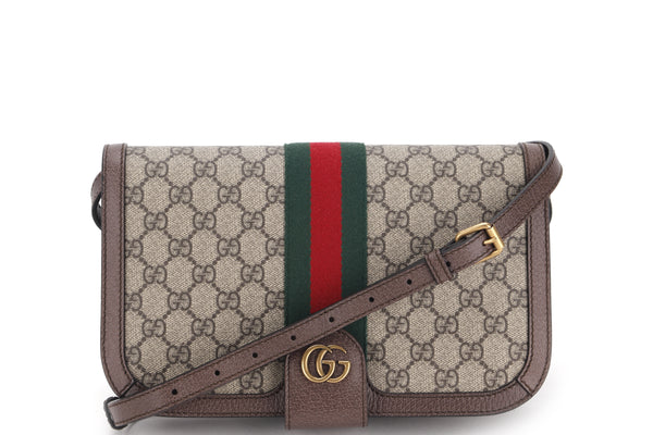 GUCCI 548304 203998 GG OPHIDIA WEB TRIPLE CROSSBODY BAG, WITH DUST COVER