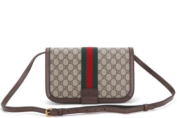 GUCCI 548304 203998 GG OPHIDIA WEB TRIPLE CROSSBODY BAG, WITH DUST COVER