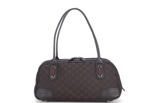 GUCCI GG PATTERN BROWN HANDBAG (293594 486628), WITH CARE CARD, NO DUST COVER