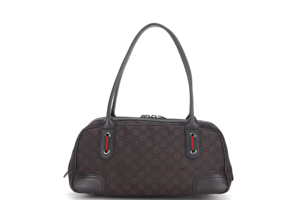 GUCCI GG PATTERN BROWN HANDBAG (293594 486628), WITH CARE CARD, NO DUST COVER