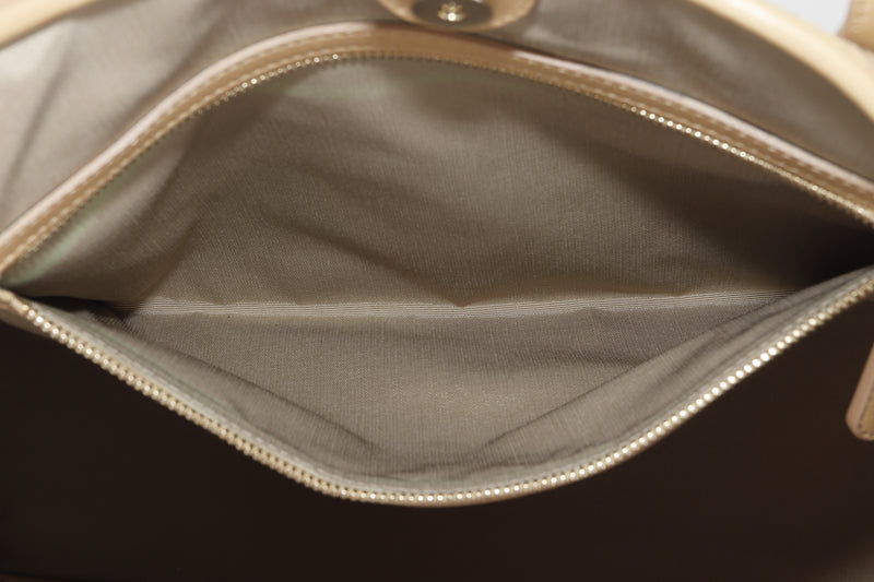 CHRISTIAN DIOR PANAREA TOTE (01-BO-0150) LIGHT BROWN, WITH CRAD & DUST COVER