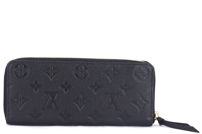 louis vuitton m60171 monogram empreinte leather black zippy