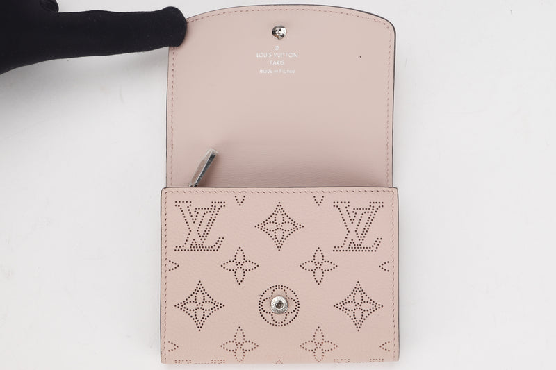 LOUIS VUITTON M62541 PORTEFEUILLE IRIS COMPACT TRIFOLD WALLET (TN0230) MAGNOLIA MAHINA LEATHER, WITH DUST COVER & BOX