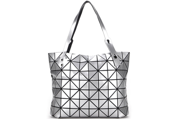 ISSEY MIYAKE BAO BAO TOTE, SILVER COLOR, W10 X H7, NO DUST COVER