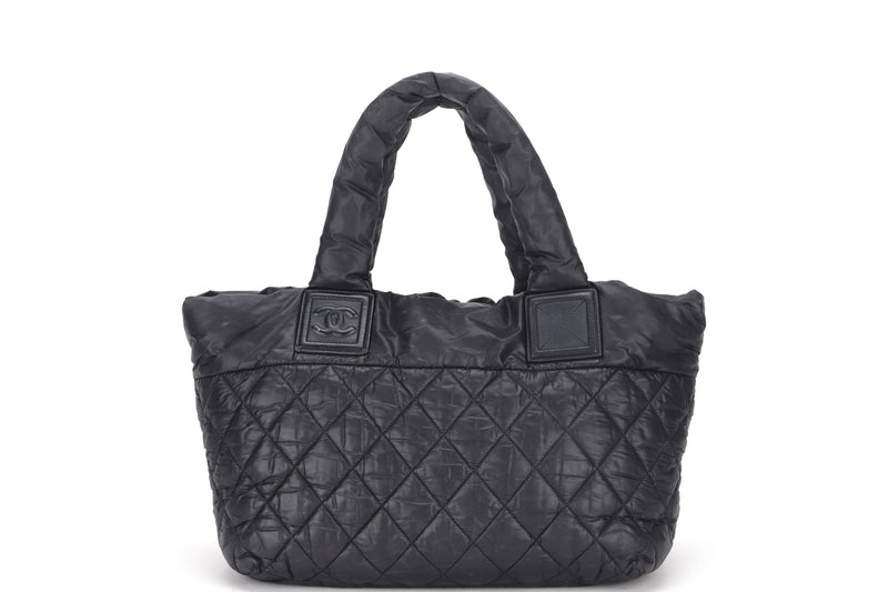 CHANEL COCO COCOON BLACK NYLON PM TOTE (1668xxxx), NO CARD & DUST COVER