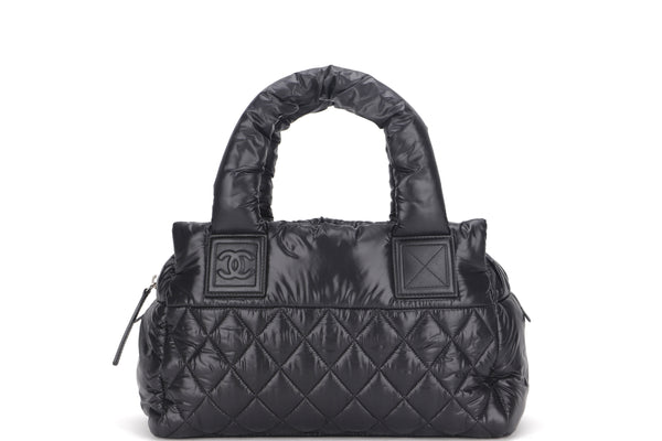 CHANEL COCO COCOON BLACK QUILTED NYLON (2011.7.13.NT) (1483xxxx),WIDTH 31CM, NO CARD & DUST COVER
