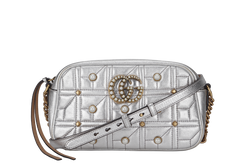 GUCCI GG MARMONT PEARL SHOULDER BAG (AA7632 520981) GOLD HARDWARE NO DUST COVER & NO BOX