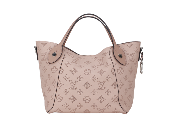 LOUIS VUITTON HINA PM MONOGRAM MAHINA LEATHER (M54353) SILVER HARDWARE WITH STRAP & DUST COVER