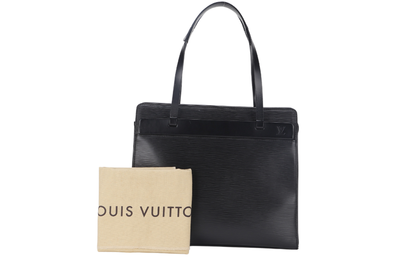 LOUIS VUITTON CROSISETTE PM BLACK EPI LEATHER WITH DUST COVER