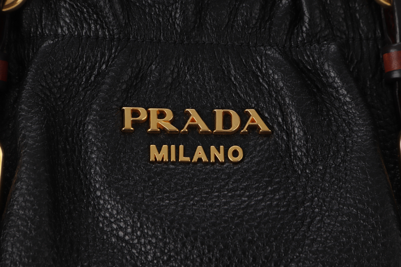 PRADA BN1773 2 WAY SHOULDER BAG GOLD HARDWARE NO DUST COVER NO STRAP