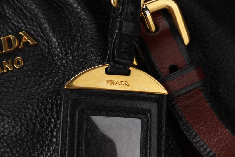 PRADA BN1773 2 WAY SHOULDER BAG GOLD HARDWARE NO DUST COVER NO STRAP