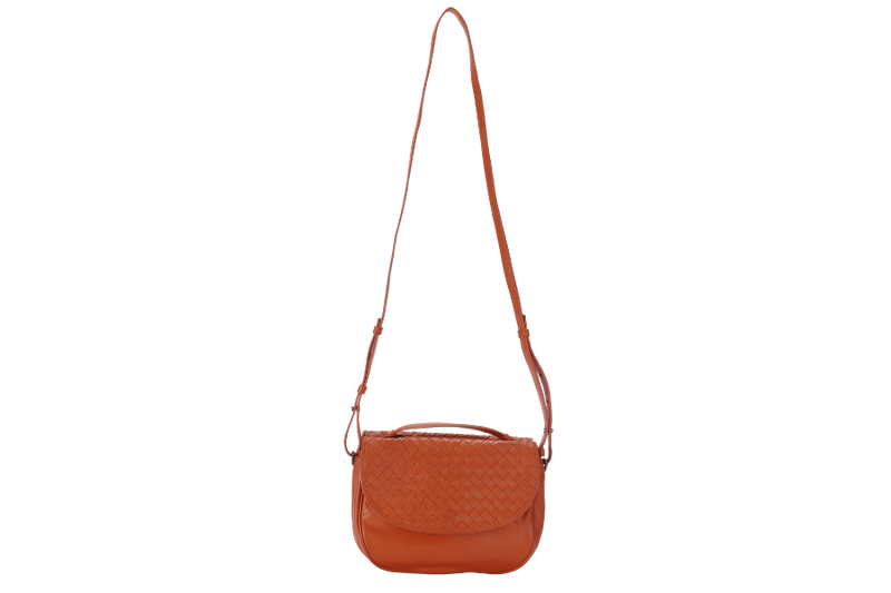 BOTTEGA VENETA CROSSBODY BAG ORANGE (BO0029373K) WITH DUST COVER