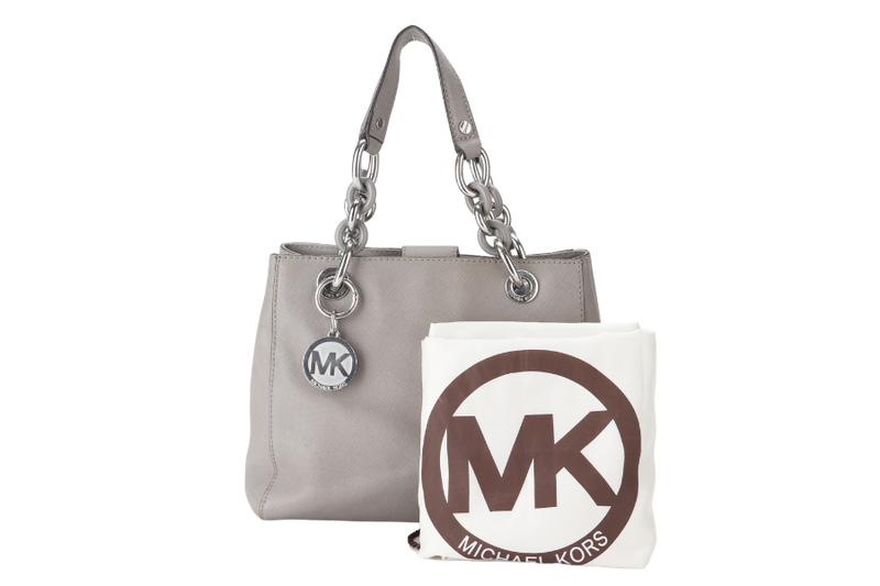 MICHAEL KORS SHOULDER BAG (AP-1507 30S5SCYS1L)GREY LEATHER WITH DUST COVER (NO LONG STRAP)