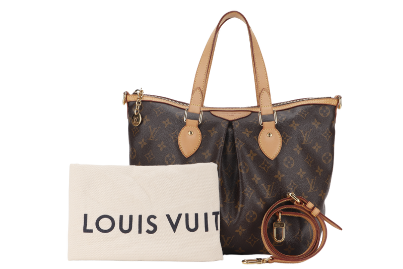 LOUIS VUITTON PALERMO PM MONOGRAM WITH DUST COVER AND STRAP