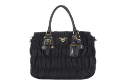 PRADA TESSUTO GAUFRE NYLON NERO (IBA 336) WITH STRAP