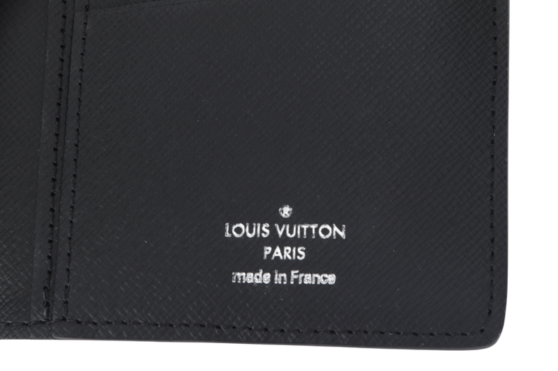 LOUIS VUITTON N62665 BRAZZA LONG WALLET BLACK DAMIER GRAPHITE CANVAS NO DUST COVER