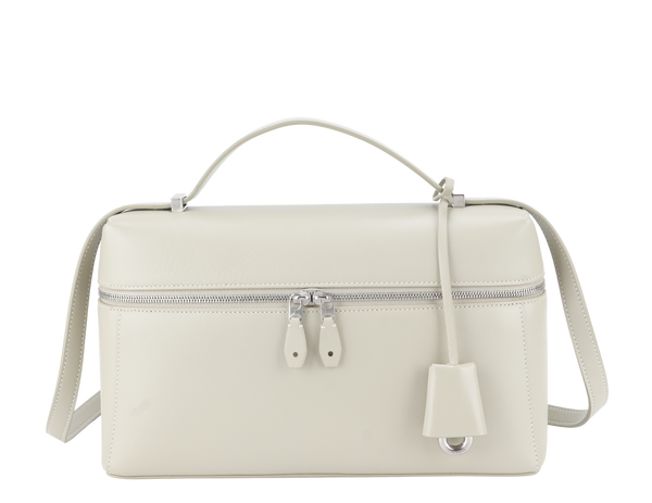 LORO PIANA L27 CALF LEATHER WASABI COLOR SILVER HARDWARE WITH DUST COVER