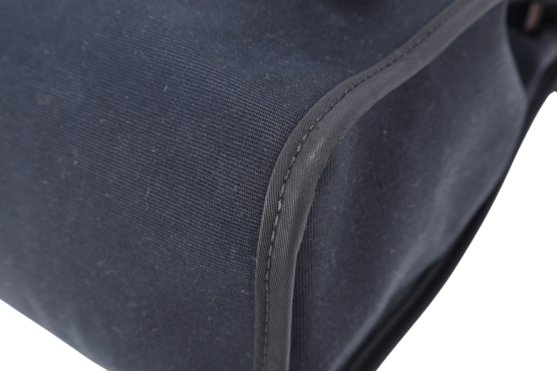 HERMES HERBAG SELLIER 31 STAMP O (YEAR 2011) EBENE x BLACK SILVER HARDWARE WITH DUST COVER