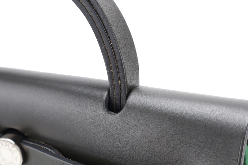 HERMES HERBAG SELLIER 31 STAMP A (YEAR 2017) BAMBOO x KHAKI SILVER HARDWARE NO DUST COVER