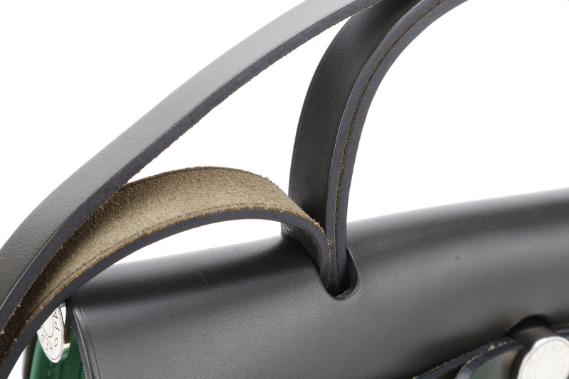 HERMES HERBAG SELLIER 31 STAMP A (YEAR 2017) BAMBOO x KHAKI SILVER HARDWARE NO DUST COVER