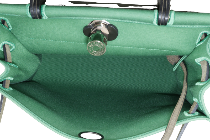 HERMES HERBAG SELLIER 31 STAMP A (YEAR 2017) BAMBOO x KHAKI SILVER HARDWARE NO DUST COVER