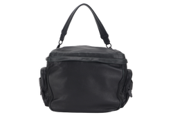 ALEXANDER WANG BLACK NAPPA LEATHER MESSENGER BAG WITH DUST COVER