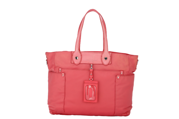 MARC BY MARC JACOB PREPPY NYLON ELIZ -A- BABY PINK COLOR 2 WAY USE BAG WITH STRAP, NO DUST COVER