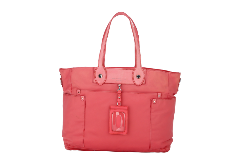 MARC BY MARC JACOB PREPPY NYLON ELIZ -A- BABY PINK COLOR 2 WAY USE BAG WITH STRAP, NO DUST COVER