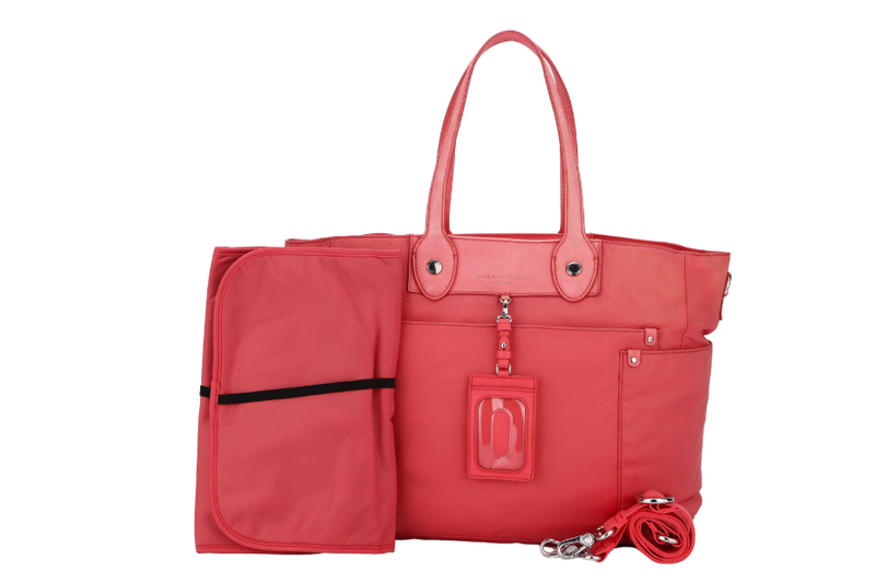 MARC BY MARC JACOB PREPPY NYLON ELIZ -A- BABY PINK COLOR 2 WAY USE BAG WITH STRAP, NO DUST COVER