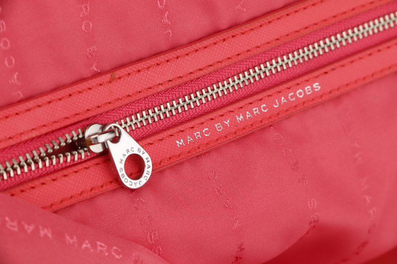 MARC BY MARC JACOB PREPPY NYLON ELIZ -A- BABY PINK COLOR 2 WAY USE BAG WITH STRAP, NO DUST COVER