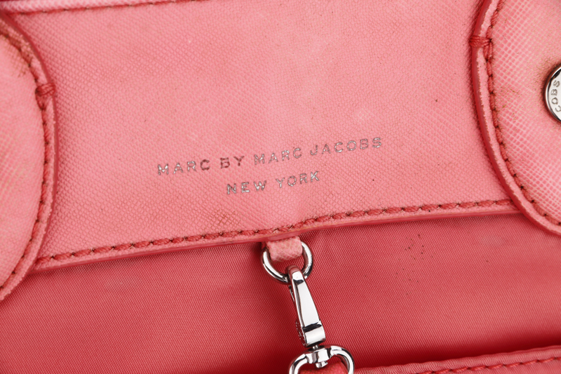 MARC BY MARC JACOB PREPPY NYLON ELIZ -A- BABY PINK COLOR 2 WAY USE BAG WITH STRAP, NO DUST COVER