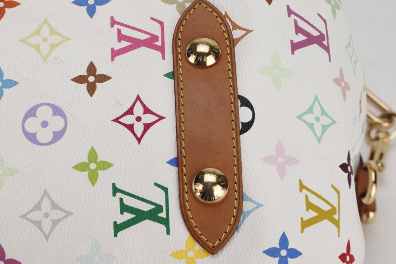 LOUIS VUITTON TAKASHI MURAKAMI MULTICOLOR BAG, WITH STRAP & DUST COVER
