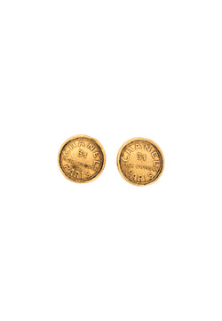 Chanel Vintage Rue Cambon Gold Plated Large Earrings, no Dust Cover & Box