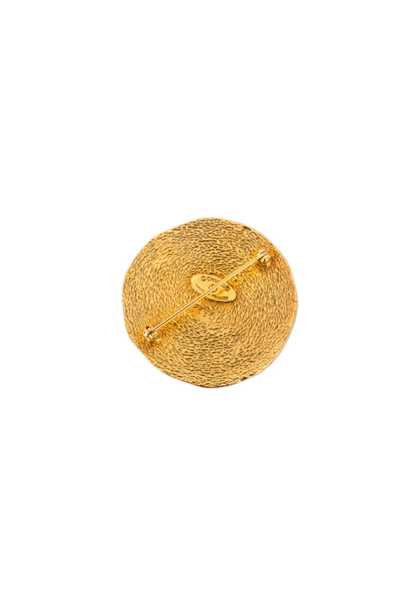 Chanel Vintage 31 Rue Cambon Gold Medallion Brooch, no Dust Cover & Box