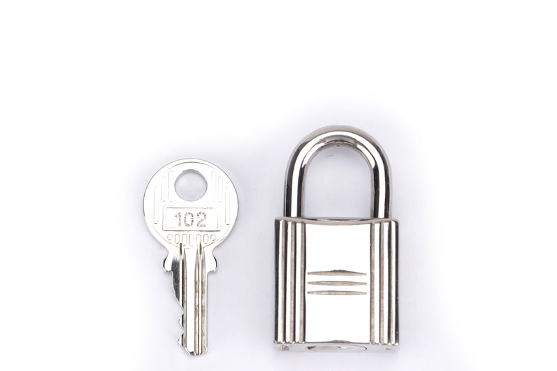 HERMES SILVER LOCK WITH 1 KEY (Ref.102), NO BOX
