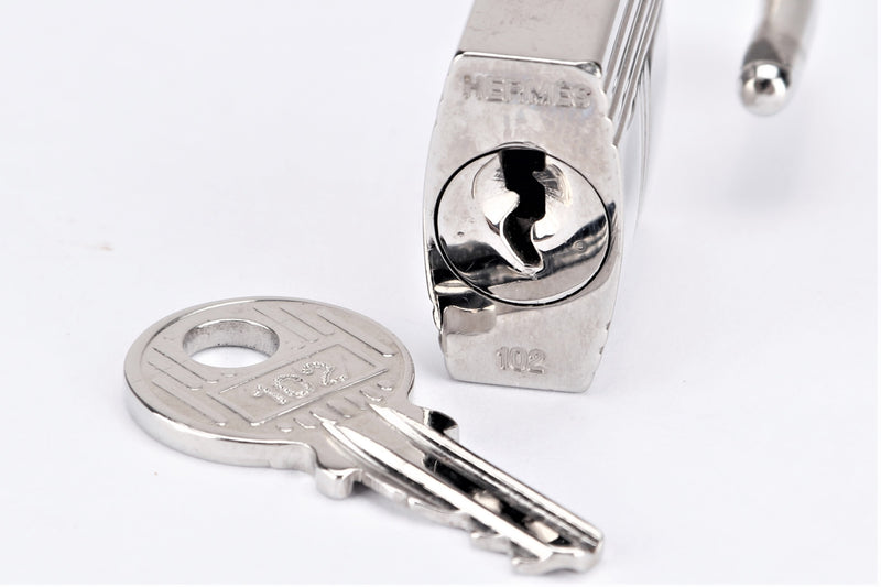 HERMES SILVER LOCK WITH 1 KEY (Ref.102), NO BOX