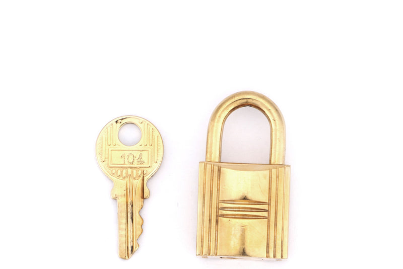 HERMES GOLD LOCK WITH 1 KEY (Ref.104), NO BOX