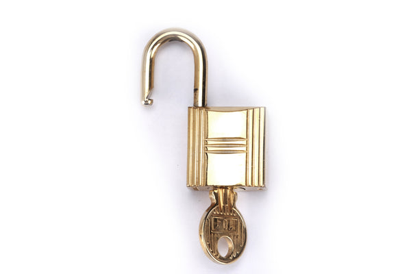 HERMES GOLD LOCK WITH 1 KEY (Ref.104), NO BOX