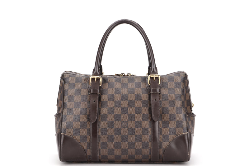 LV Berkeley Damier Azur Coated Canvas with Leather and Gold
