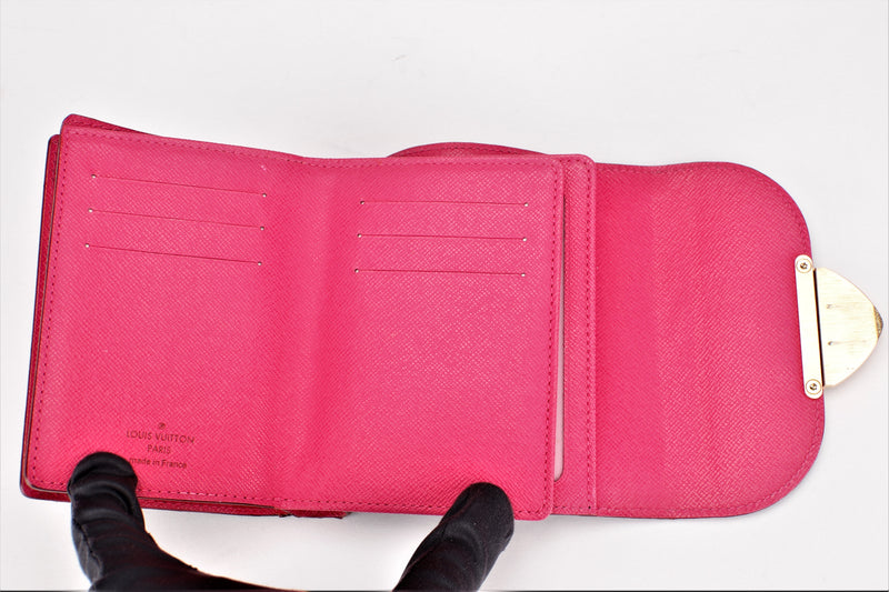 Louis Vuitton LOUIS VUITTON Portefeuille Lock Mini Trifold Wallet Leather Pastel  Pink M81232 RFID
