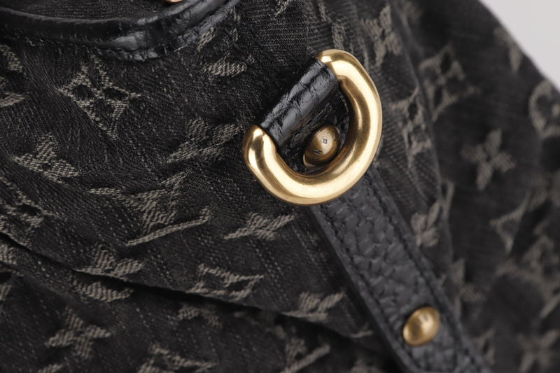 louis vuitton m46386 diane black monogram empreinte leather, with strap,  dust cover & box