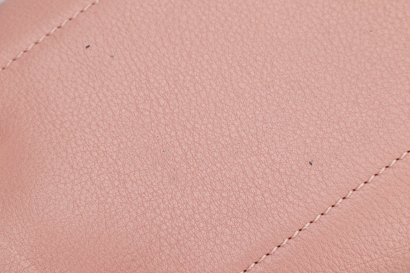 LOEWE HERITAGE MINI PINK LEATHER BOSTON HANDBAG (061104), NO DUST COVER