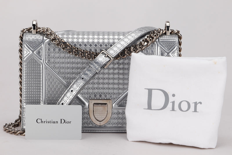 Dior, Bags, Christian Dior Diorama Metallic Bcolor Bag