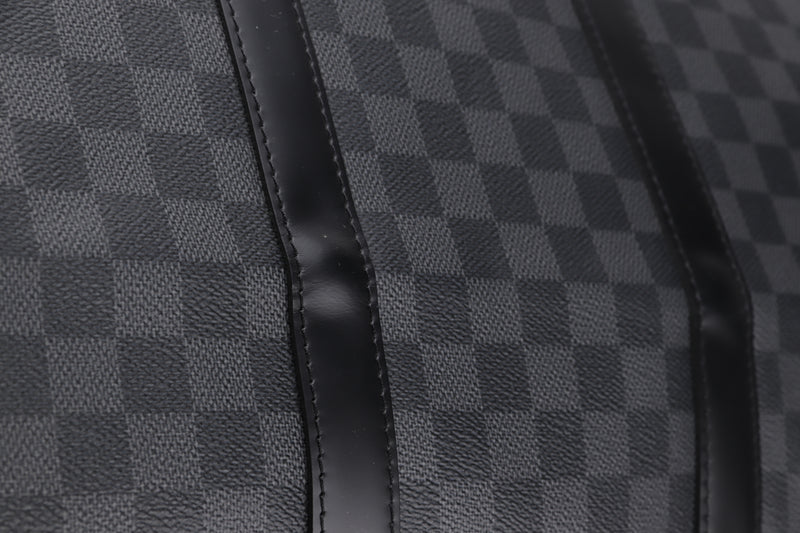 LOUIS VUITTON N41413 KEEPALL 55 (MB3156) DAMIER GRAPHITE, WITH STRAP & DUST COVER
