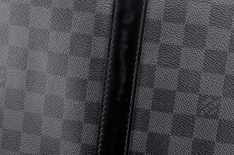 LOUIS VUITTON N41413 KEEPALL 55 (MB3156) DAMIER GRAPHITE, WITH STRAP & DUST COVER