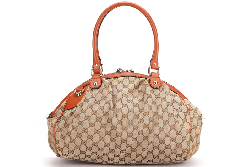 GUCCI SUKEY GG CANVAS 2 WAY USE BAG (223974 492174), WITH STRAP & DUST COVER
