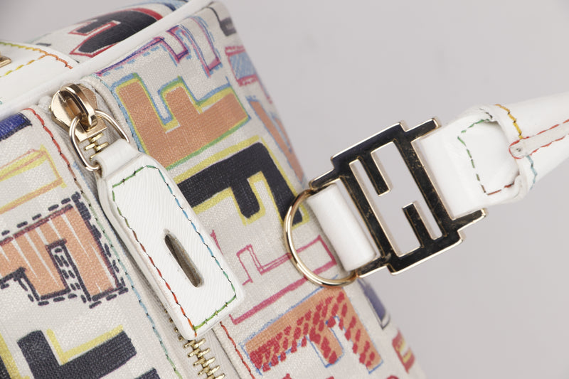 FENDI FF BOSTON (8BL068BBP) MEDIUM MULTICOLOUR LEATHER GOLD HARDWARE, WITH KEYS & LOCK, NO DUST COVER & BOX